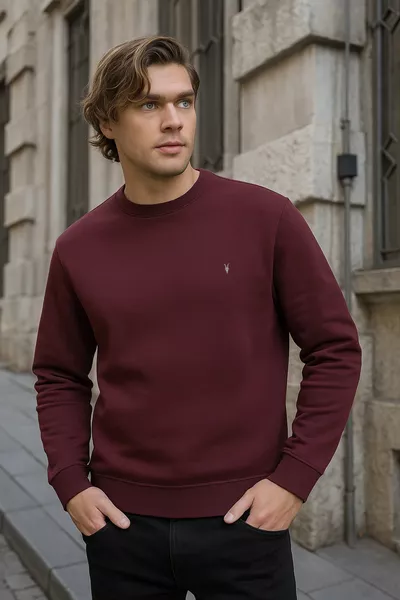 سويت شيرت رجالي ثلاثي مريح وواسع للشتاء