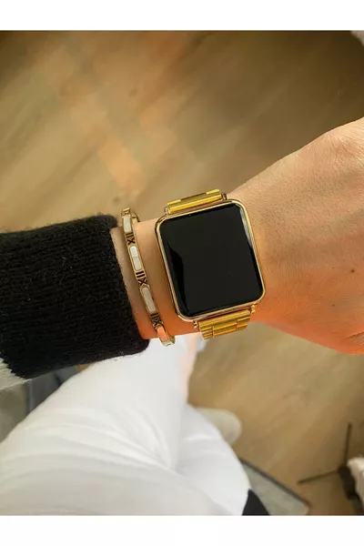 Metal Kordonlu Dijital Led Watch Dokunmatik Ekran Saat