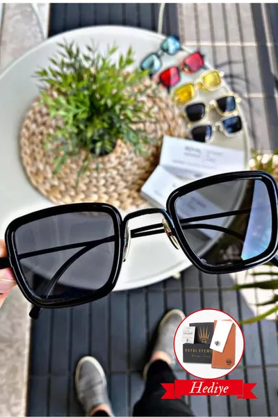 Royal Eyewear - Occhiali da sole unisex nero scuro