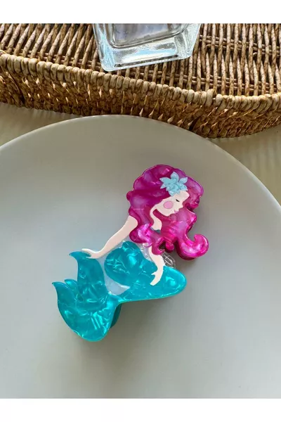 Barrette à cheveux en forme de sirène