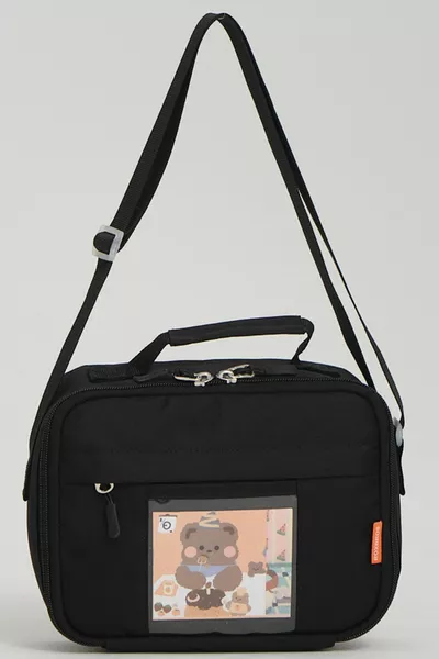 Детска обядна чанта в корейски сладък стил с аксесоари - термоизолирана обядна чанта с термос