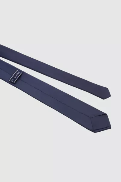 Navy Blue Solid 5.5 cm Tie