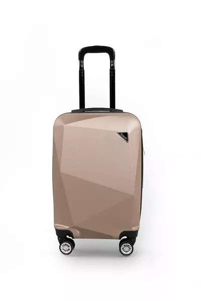 Elmas Model Gold Renk Kabin Boy Valiz Bavul