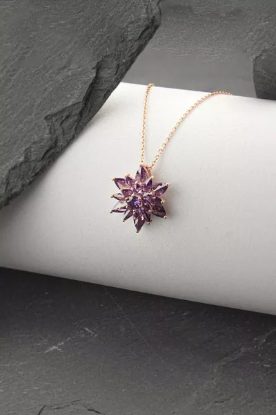 Silver Lotus Flower Necklace