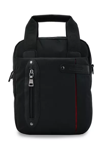  Черная сумка через плечо с длинными ремнями