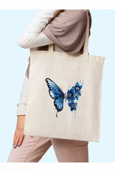 حقيبة قماشية على شكل فراشة