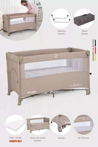 Looks 5 in 1 Anne Yani Park Letto Gioco Park + letto