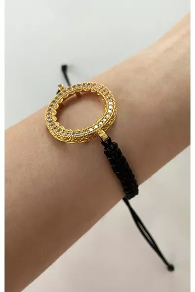 Гривна с макраме в рамка, съвместима с четвърт златна монета, гривна с четвърт злато, гривна с поставена четвърт златна монета