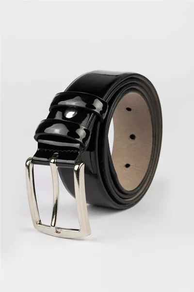 Men's 3.5 cm Classic Black Belt