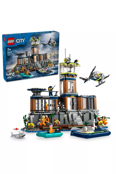 ® جزيرة سجن شرطة المدينة + مجموعة صنع الألعاب الإبداعية للأطفال (P)