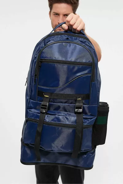 Zaino da Escursionismo e Campeggio Impermeabile Unisex Blu Scuro , Adatto a Viaggi, Terremoti e Militare