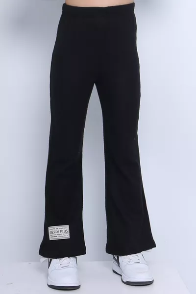 LEGGINS IN MAGLIA PER BAMBINA CON GAMBA ALLA SPAGNOLA 