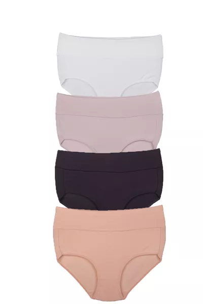 High-Waist Shaping Cotton 4-Pack