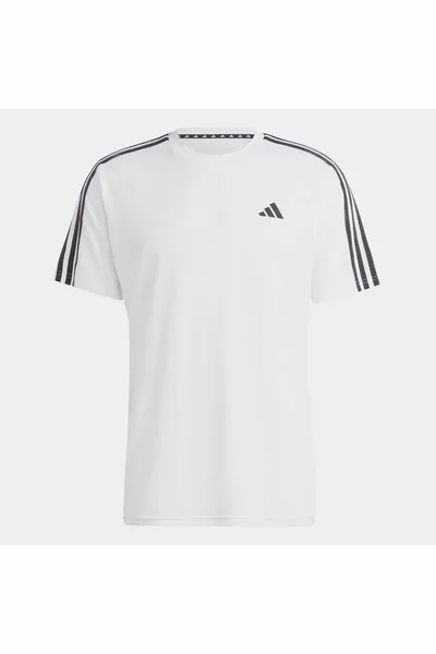 Train Essentials 3-Stripes White Men's T-Shirt 