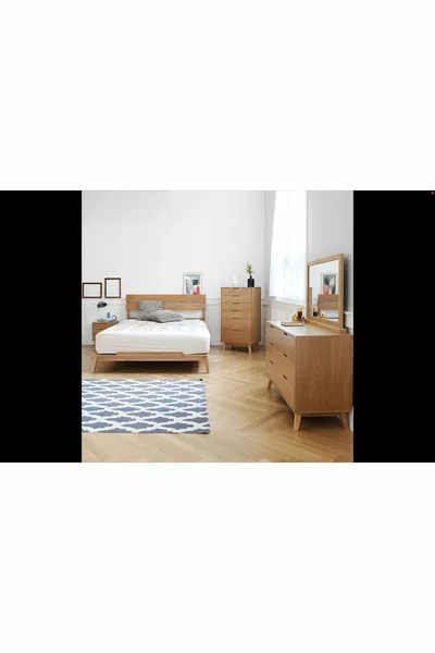 Houten eiken Vera slaapkamermeubelset