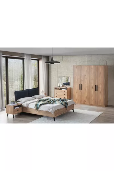 Спальный гарнитур ETİ, 4 дверцы, с ящиками