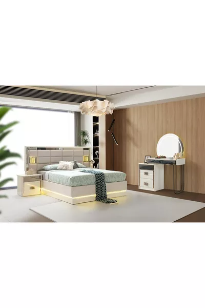 DELÜX MDF BAZALI YATAK ODASI
