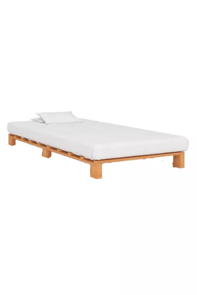 cm X cm Solid Wood Platform Bed Walnut Color cm X cm Solid Walnut Color