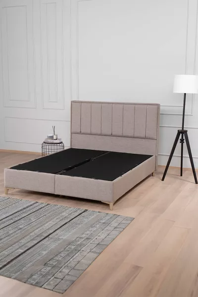 Набор из изголовья и основания с ящиком Gold Therapy, коричневый (кровать не входит)