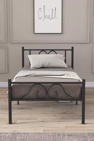 Metal Bed Frame, Berkin Metal Bed Frame, Available in Various Sizes, Ready for Immediate Delivery