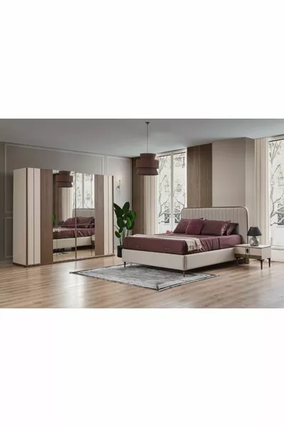 طقم غرفة نوم أفينا مع سرير انزلاقي