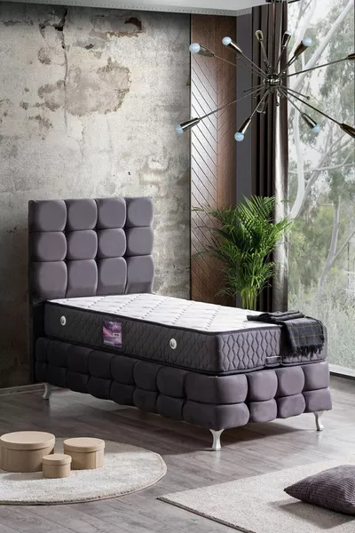 Набор Duke Lux Ikili, односпальная кровать с изголовьем