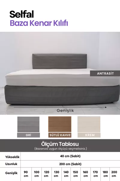 Baza Yatak Kenar Kılıfı - Tay Tüyü Kapitone Kumaş