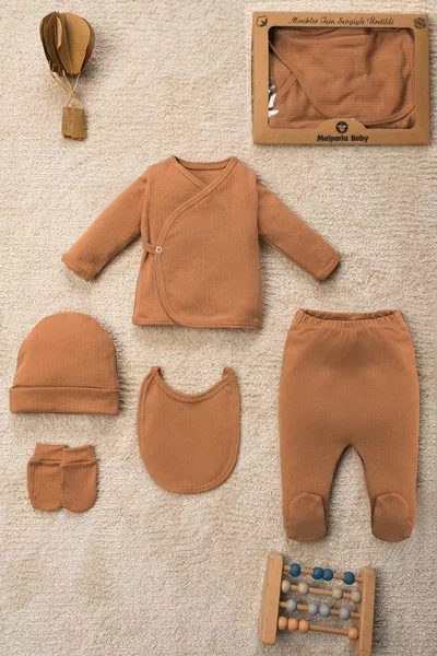 Solid Color Organic Cotton 5-Piece Hospital Discharge Set