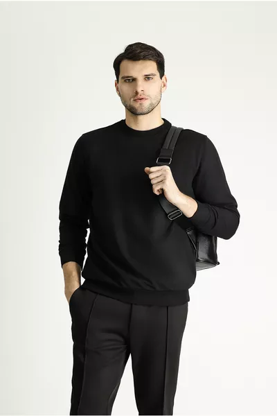 Crew Neck Cotton Sweatshirt