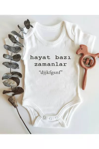 الحياة أحيانًا جمبسوت عضوي قصير الأكمام للأطفال