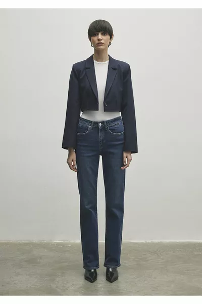 Bliss Premium Тъмни Дънки Панталон 