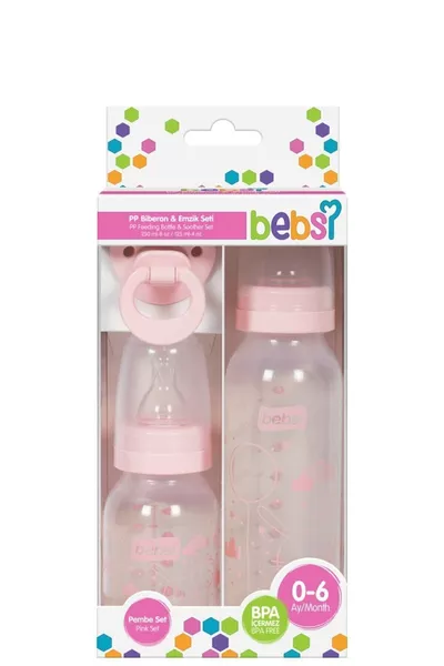 مجموعة ثلاثية من PP - وردي