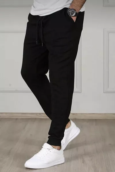 Men's Black Slim Fit Jogger Sweatpants