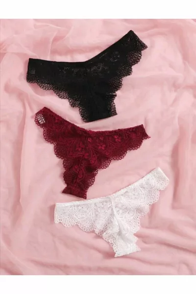 Brazilian Style 3-Piece Fantasy Panty Set