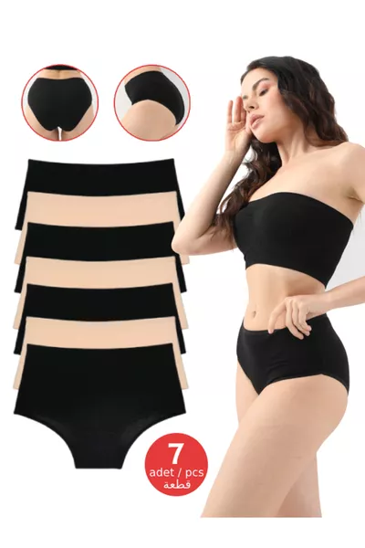 Dames Bato Hoge Taille Gekleurde Seven Day Slip 7-pack