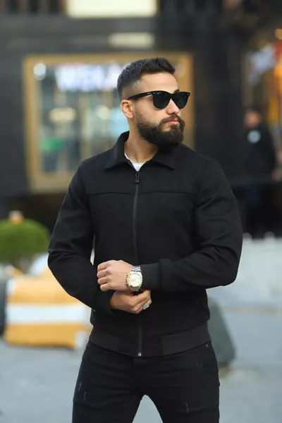 سترة رجالية موسمية جديدة بأزرار بولو