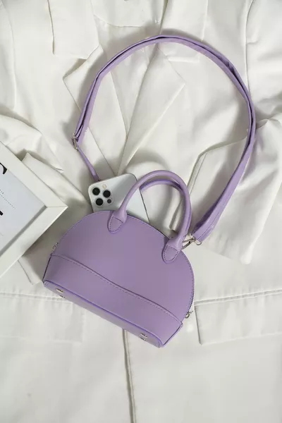 Colore Lilla D Modello Mini Bottiglia Tracolla Tracolla Design Speciale Box Bag 