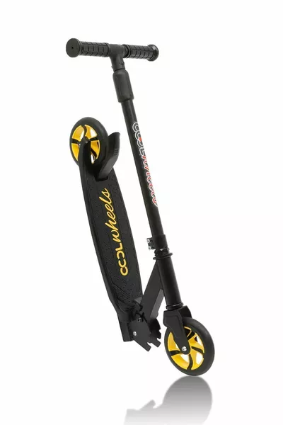 عجلات باردة صفراء 8+ سكوتر قابل للطي