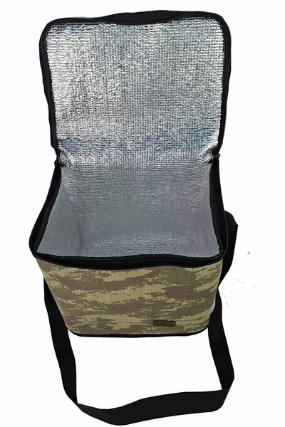 Камуфлажна цветна термо чанта - Чанта за къмпинг за пикник - Подарък за ледена батерия от 2 броя