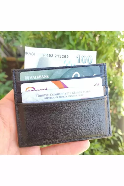 للجنسين الأسود فو الجلود حامل بطاقة المحفظة