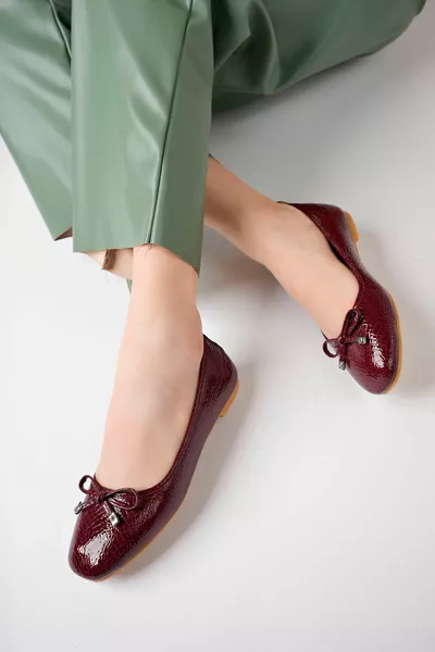 هانا تريند باليه نسائي مسطح مع فيونكة