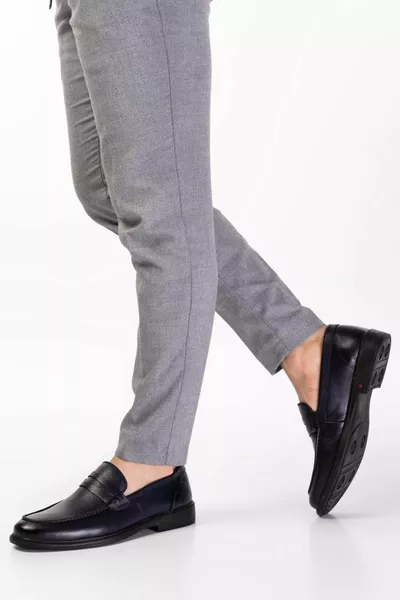 جلد طبيعي ، رجالي ، 4 ألوان ، أحذية جلدية Loafer