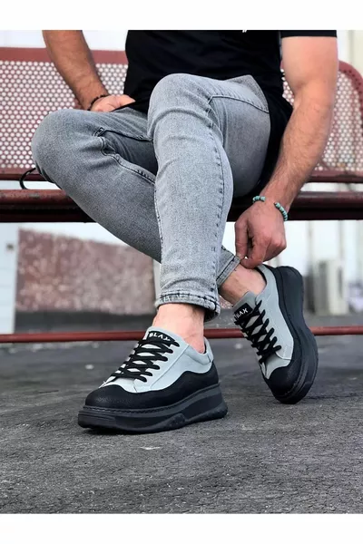  Въгленово сиви мъжки обувки