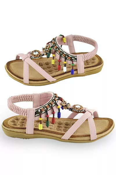 Sandali per ragazze di pietra con suola ortopedica personalizzata a fondo morbido -9