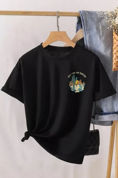 للجنسين أريزونا تي شيرت كبير الحجم مطبوع