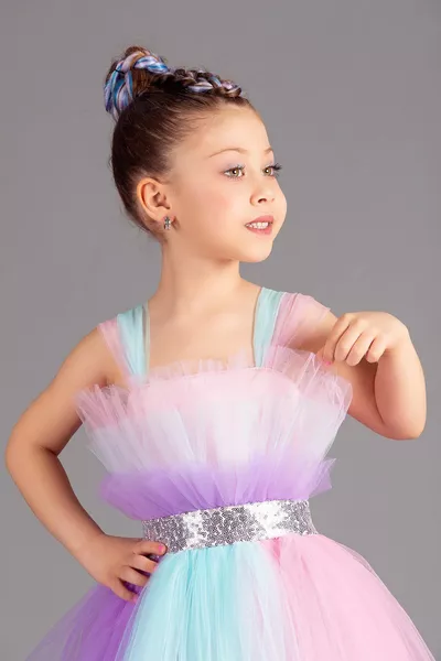 الترتر مفصلة الذيل فساتين السهرة الفتيات