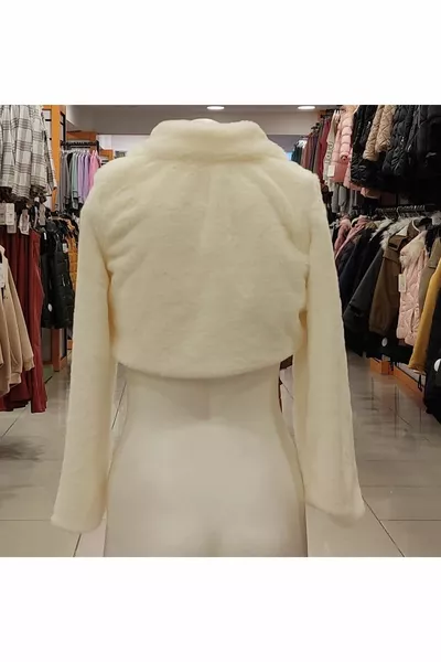 إسيلا كيدز -1 الفراء القطيفة بنات بوليرو