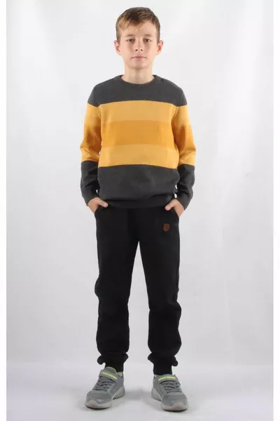 مجموعة خاصة سترة محبوكة للأطفال محبوكة بالألوان ()