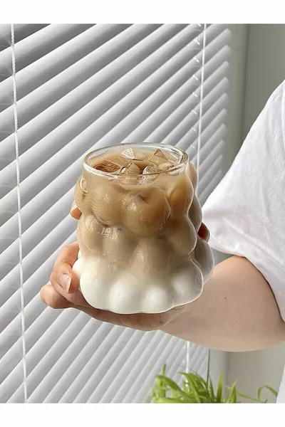 كوب على شكل حبة بوروسيليكات مقاومة للحرارة  مل | فنجان القهوة والتقديم | البورسليكات