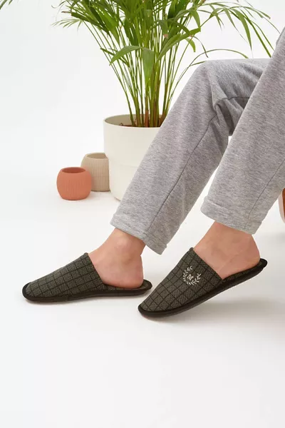 Khaki M Pantofole da casa Pantofole invernali Pantofole per gli ospiti